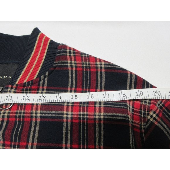 Zara 90s ska punk style tartan plaid bomber jacket - Picture 11 of 12